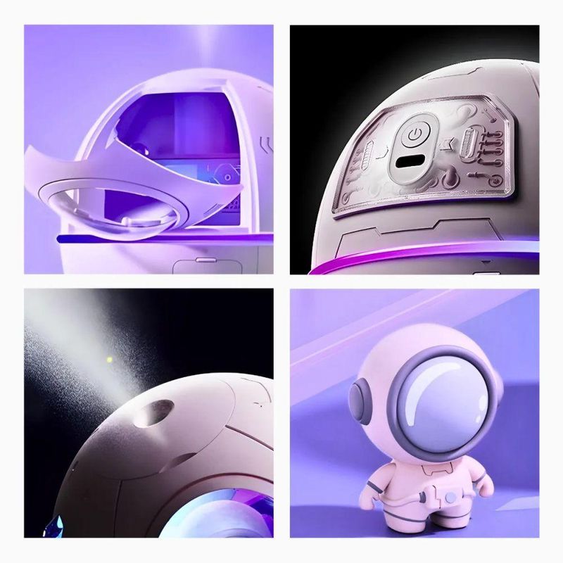 Umidificador de Ar Portátil USB Utimix 220ML Astronauta Space Capsule Humidifier USB