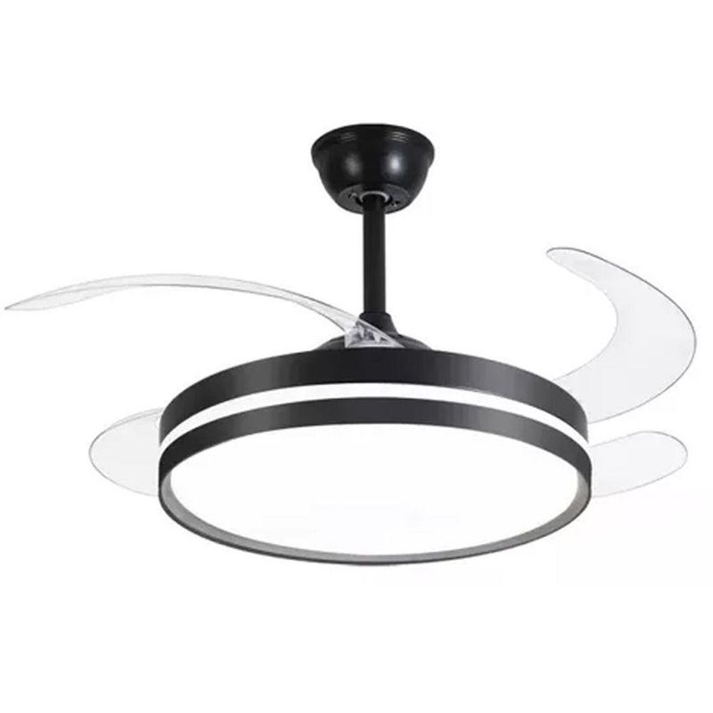 Ventilador de Teto com Luz LED Mundo LGBT 50W 120CM 4 Pás 6 Velocidades Branco FL03 Bivolt