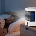 Mini Climatizador de Ar Portátil 0,3L 70W Branco Air Cooler USB Bivolt