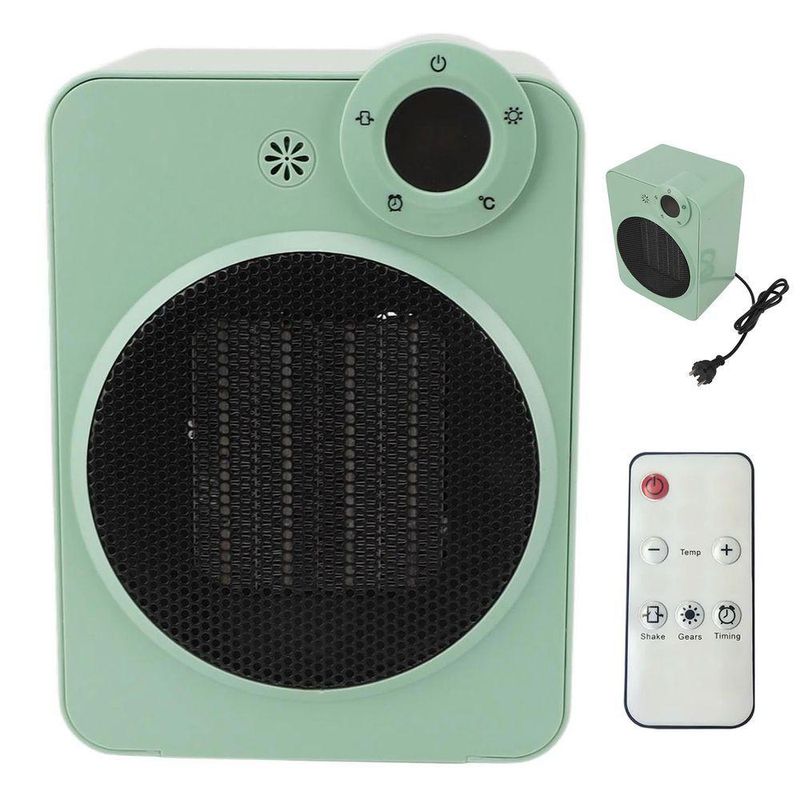 Aquecedor Elétrico BSL3811 Cerâmico 2000W Controle Remoto Portátil Verde Braslu 220V
