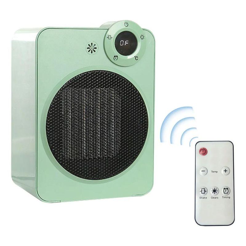 Aquecedor Elétrico BSL3811 Cerâmico 2000W Controle Remoto Portátil Verde Braslu 220V