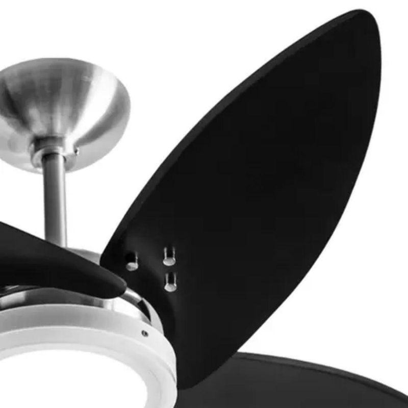Ventilador de Teto Tron 130W 120CM 4 Pás 3 Velocidades Preto Azzam 110V