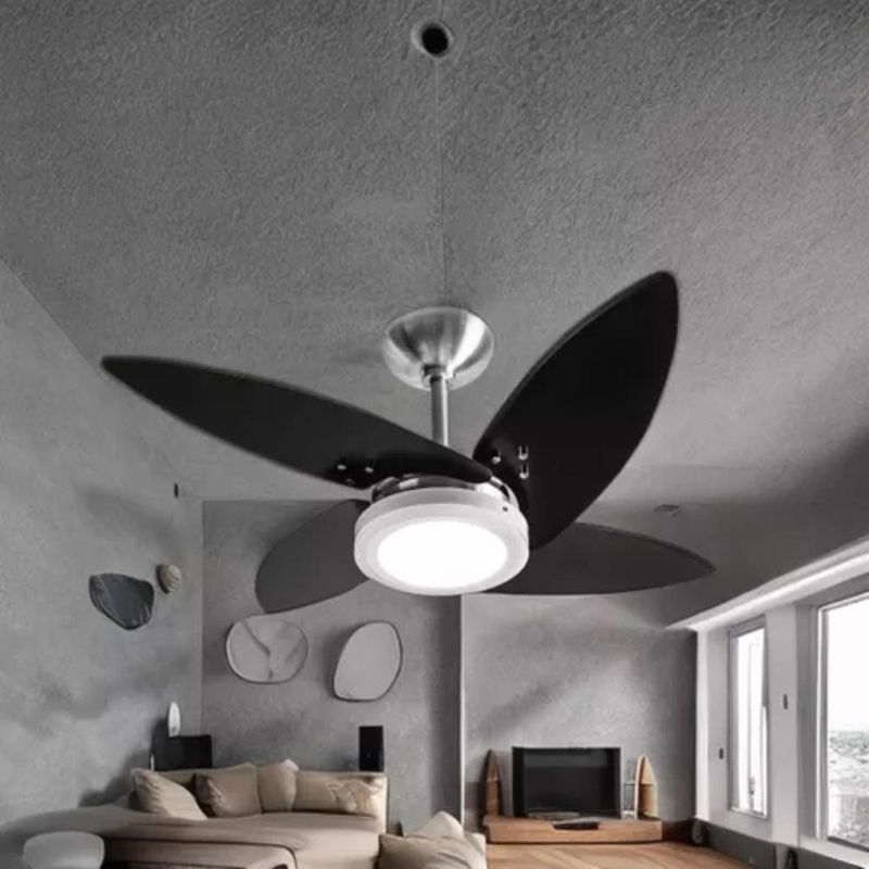 Ventilador de Teto Tron 130W 120CM 4 Pás 3 Velocidades Preto Azzam 110V