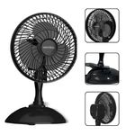 Mini Ventilador Ventisol 3 Velocidades 20CM 3 Pás Preto 220V
