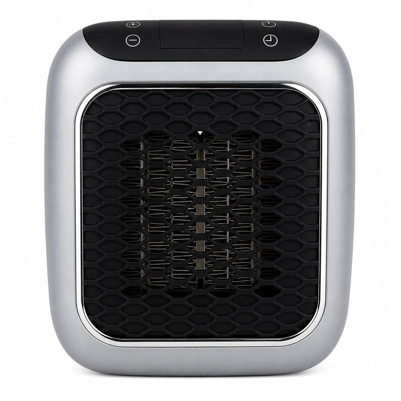 Aquecedor Portátil Elétrico Mini com Display Digital Timer Termostato Quarto Escritório Utimix 110V