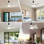 Mini Ventilador de Teto com Lâmpada LED Utimix 60W Silencioso Bivolt