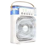 Ventilador Portátil de Mesa Mini Ar Condicionado Umidificador Utimix 3 Velocidades Branco 5V