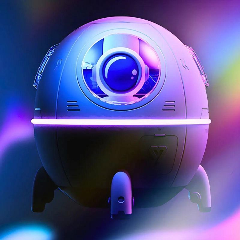 Umidificador de Ar Portátil USB com Difusor de Aroma Space Capsule Humidifier Utimix 0,2L LED