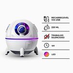 Umidificador de Ar Portátil USB com Difusor de Aroma e Luz LED Utimix