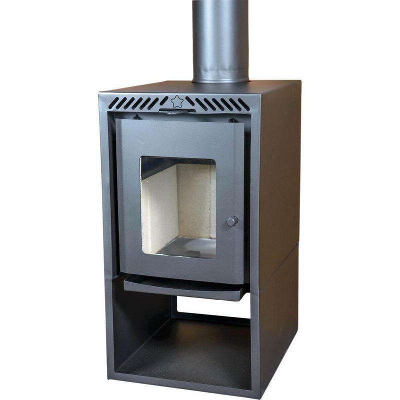 Calefator a Lenha New Dupla Combustão para Ambientes Residenciais Estela Maris