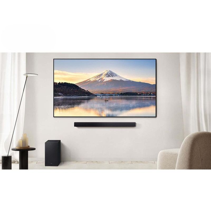 Soundbar samsung hw-b450f/zd 300w bluetooth 21 canais dolby audio titan black