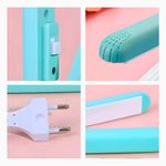 Mini Chapinha Prancha Portátil Placa Cerâmica 180°C Bivolt Recarregável Utimix para Viagem Franja