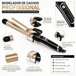 Modelador de Cachos Profissional Cerâmico Aquecimento Rápido Controle de Temperatura Utimix Bivolt