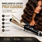 Modelador de Cachos Profissional Cerâmico Aquecimento Rápido Controle de Temperatura Utimix Bivolt