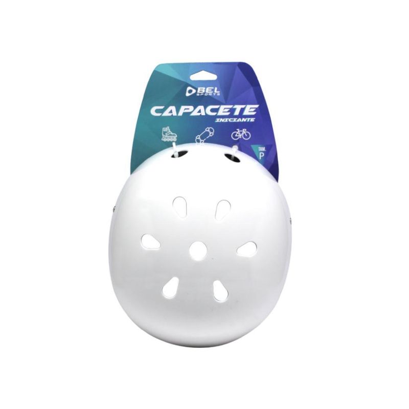 Capacete abs pro-classic tam m branco - bel sports