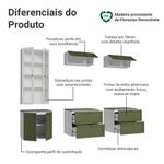 Estante sala de estar com rack + cristaleira 230cm vik madesa 01 b