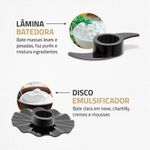 Multiprocessador de alimentos mondial turbo chef 9 em 1 mpn-01-bf 2 velocidades + pulsar 1000 w