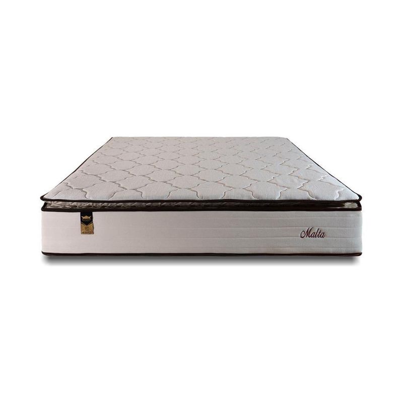 Colchão de casal hellen malta linho com molas ensacadas e espuma d26 28x138x188cm - bege