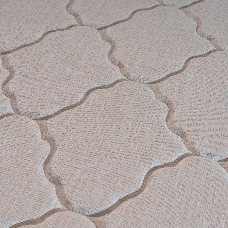 Colchão de casal hellen malta linho com molas ensacadas e espuma d26 28x138x188cm - bege