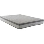 Colchão casal herval Ômega com pillow top e molas ensacadas 22x138x188cm – cinza/branco
