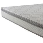 Colchão casal herval Ômega com pillow top e molas ensacadas 22x138x188cm – cinza/branco