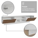 Rack suspenso para tv até 80 polegadas 218 cm 2 portas b stella madesa
