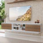 Rack suspenso para tv até 80 polegadas 218 cm 2 portas b glamy madesa