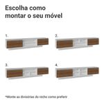 Rack suspenso para tv até 80 polegadas 218 cm 2 portas b glamy madesa