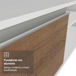 Rack suspenso para tv até 80 polegadas 218 cm 2 portas b glamy madesa