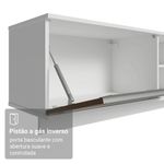 Rack suspenso para tv até 80 polegadas 218 cm 2 portas b glamy madesa