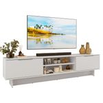 Rack para tv até 80 polegadas 218 cm 2 portas branco stella madesa