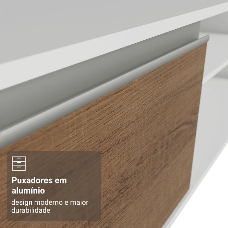 Rack para tv até 80 polegadas 218 cm 2 portas b glamy madesa