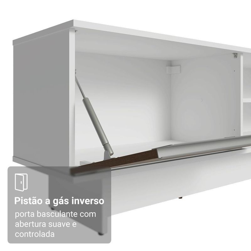 Rack para tv até 80 polegadas 218 cm 2 portas b glamy madesa