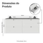 Rack para tv até 70 polegadas 160cm 4 gavetas vik madesa 04 b
