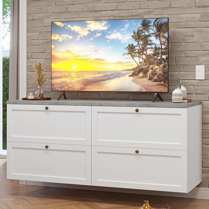 Rack para tv até 70 polegadas 160cm 4 gavetas vik madesa 04 b