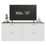 Rack para tv até 70 polegadas 160cm 4 gavetas vik madesa 04 b