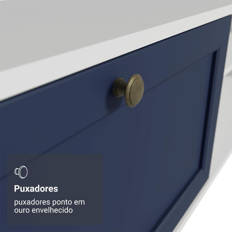 Rack suspenso para tv até 80 polegadas 218 cm 2 portas b vik madesa