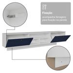 Rack suspenso para tv até 80 polegadas 218 cm 2 portas b vik madesa