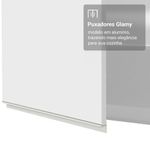 Porta-geladeira 83 cm 1 porta basculante branco glamy madesa