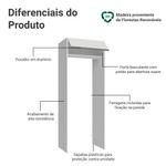 Porta-geladeira 83 cm 1 porta basculante branco glamy madesa