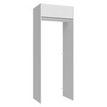 Porta-geladeira 83 cm 1 porta basculante branco glamy madesa