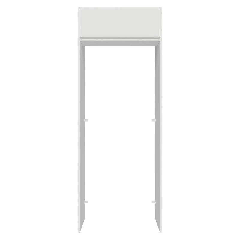 Porta-geladeira 83 cm 1 porta basculante branco glamy madesa