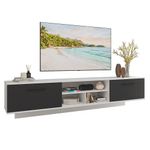 Rack suspenso para tv até 80 polegadas 218 cm 2 portas b agata madesa