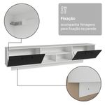 Rack suspenso para tv até 80 polegadas 218 cm 2 portas b agata madesa
