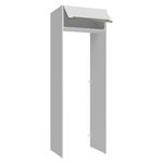 Porta-geladeira 73 cm 1 porta basculante branco veludo lux madesa