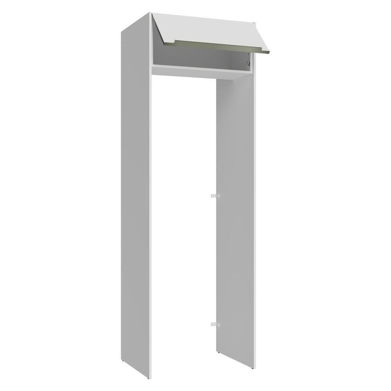 Porta-geladeira 73 cm 1 porta basculante branco veludo lux madesa