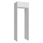 Porta-geladeira 73 cm 1 porta basculante branco veludo lux madesa
