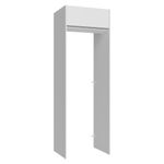 Porta-geladeira 73 cm 1 porta basculante branco glamy madesa