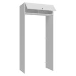 Porta-geladeira 103 cm 1 porta basculante branco vik madesa