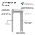 Porta-geladeira 103 cm 1 porta basculante branco vik madesa